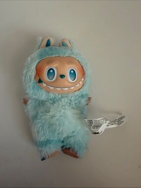 Blue Furry Monster Plush Doll